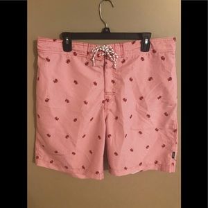 IZOD Men’s XL  pink crab bathing suit